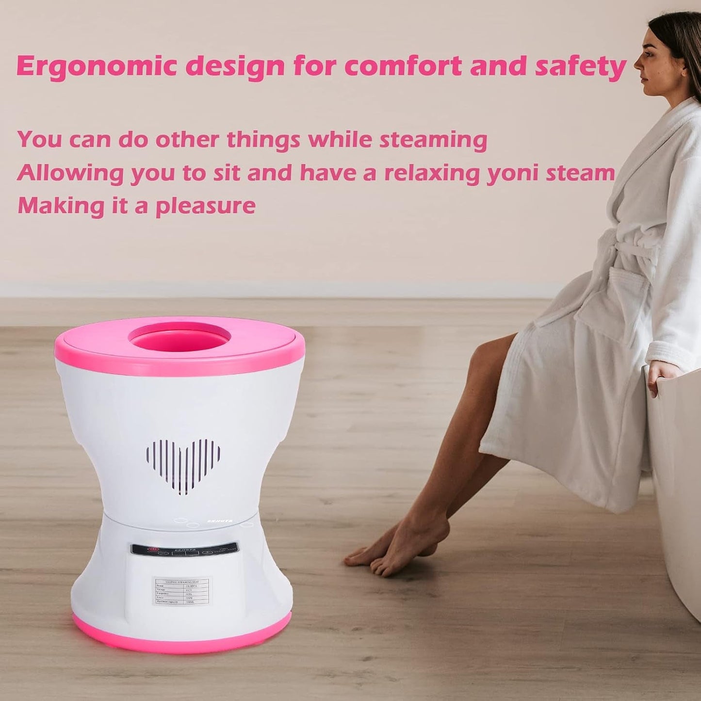 HavenAura Intelligent Electric V Steam Seat with Touch & Remote Control - Vixen Adult Playroom