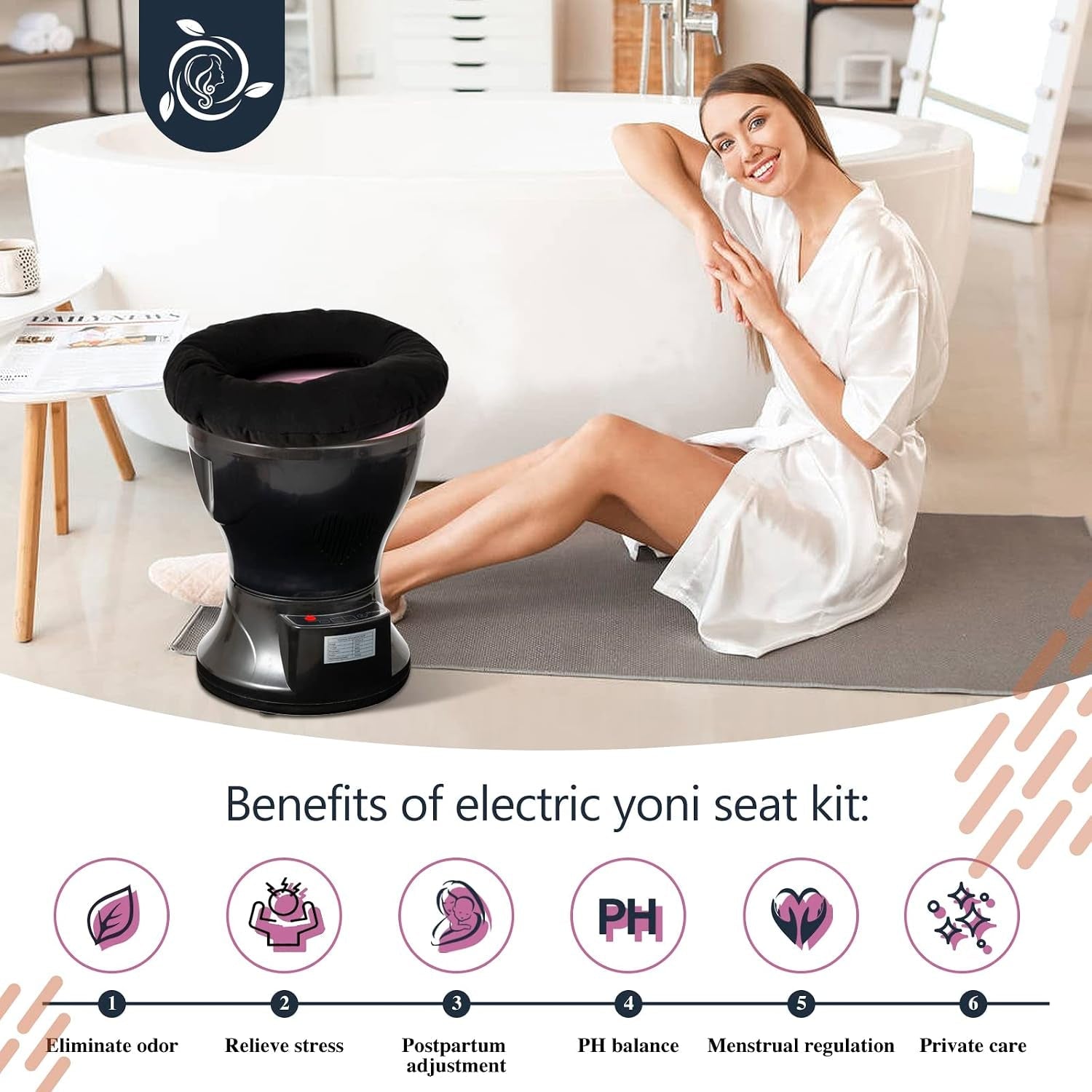 HavenCradle Yoni Steam Kit — Electric V Steam Seat - Vixen Adult Playroom