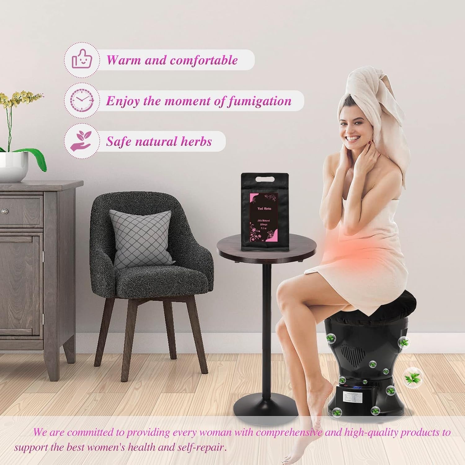 HavenCradle Yoni Steam Kit — Electric V Steam Seat - Vixen Adult Playroom