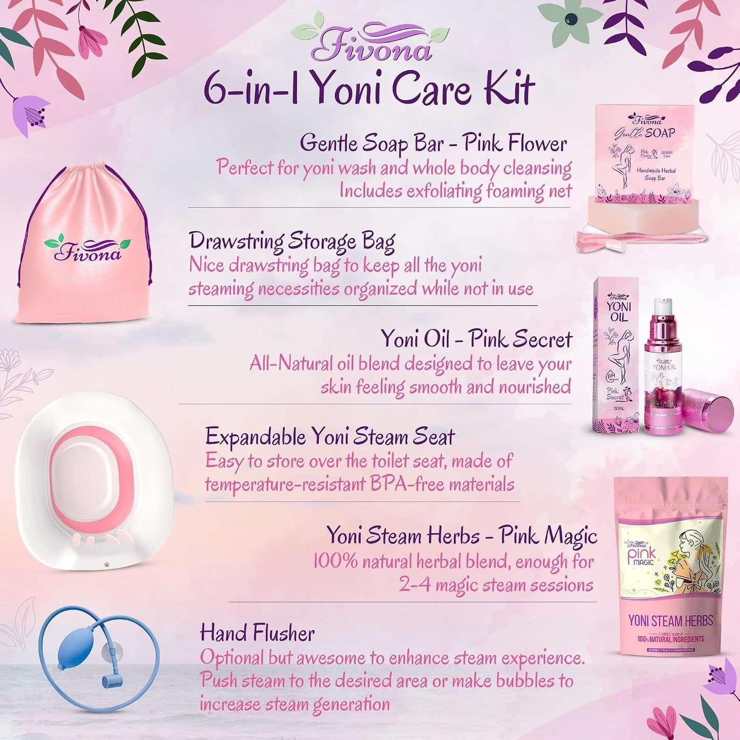 HavenKit 6-in-1 Yoni Steam Kit - Vixen Adult Playroom