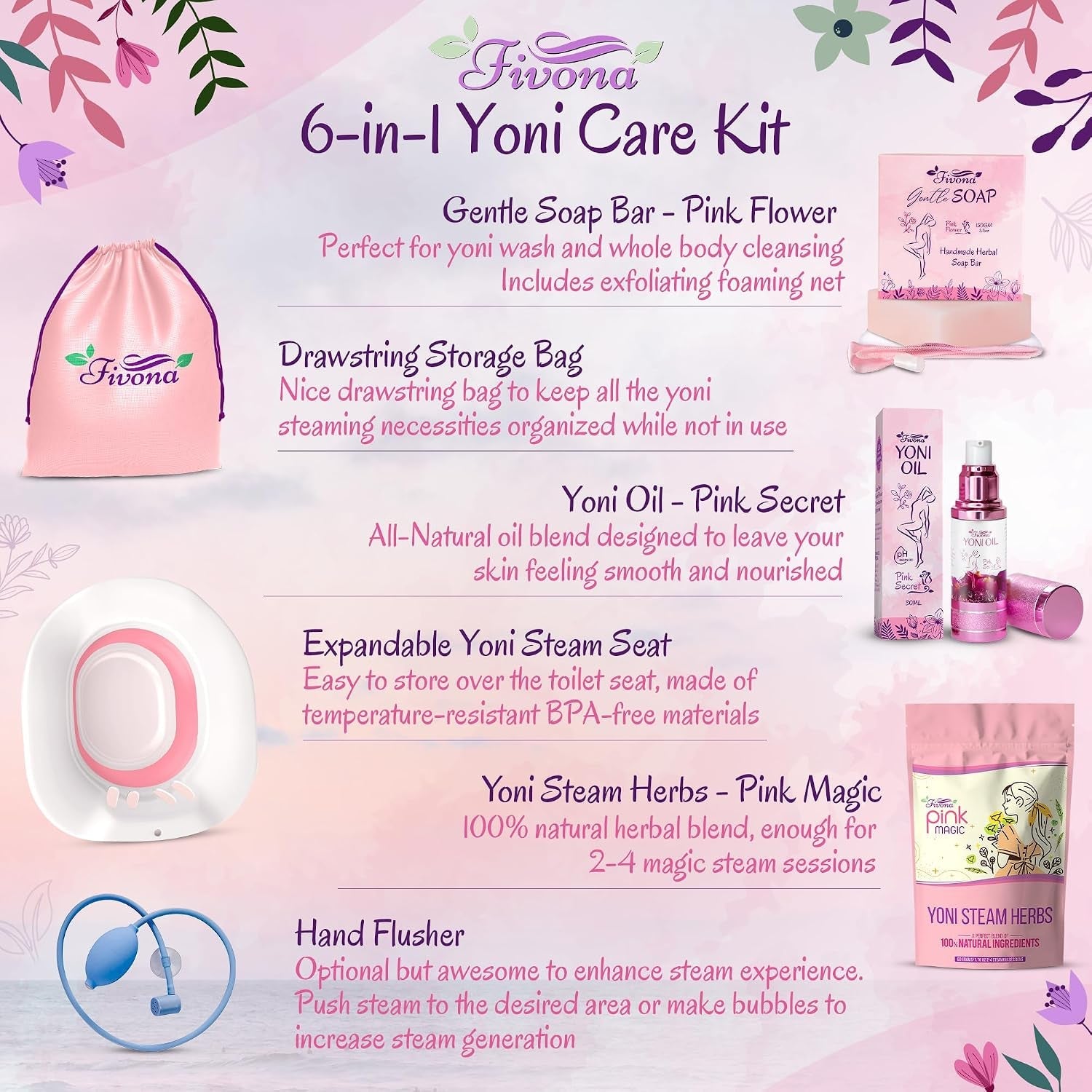 HavenKit 6-in-1 Yoni Steam Kit - Vixen Adult Playroom