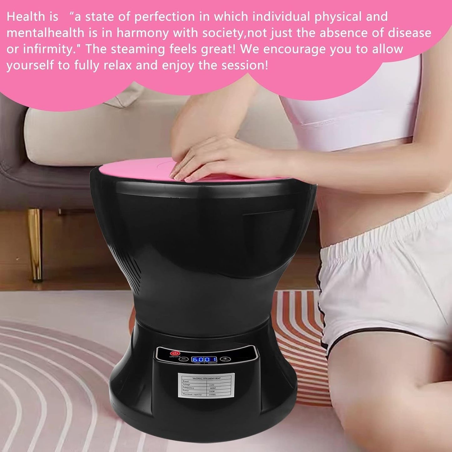 HavenSerene Vaginal Steam Seat, Remote & Herb Bags - Vixen Adult Playroom