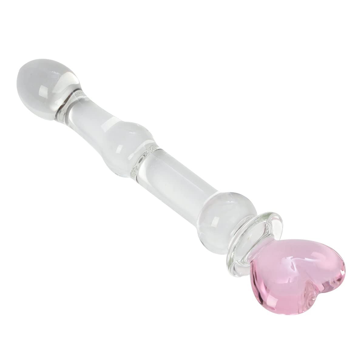 HeartGlass Pink Heart Glass Dildo Wand - Vixen | Nova Network