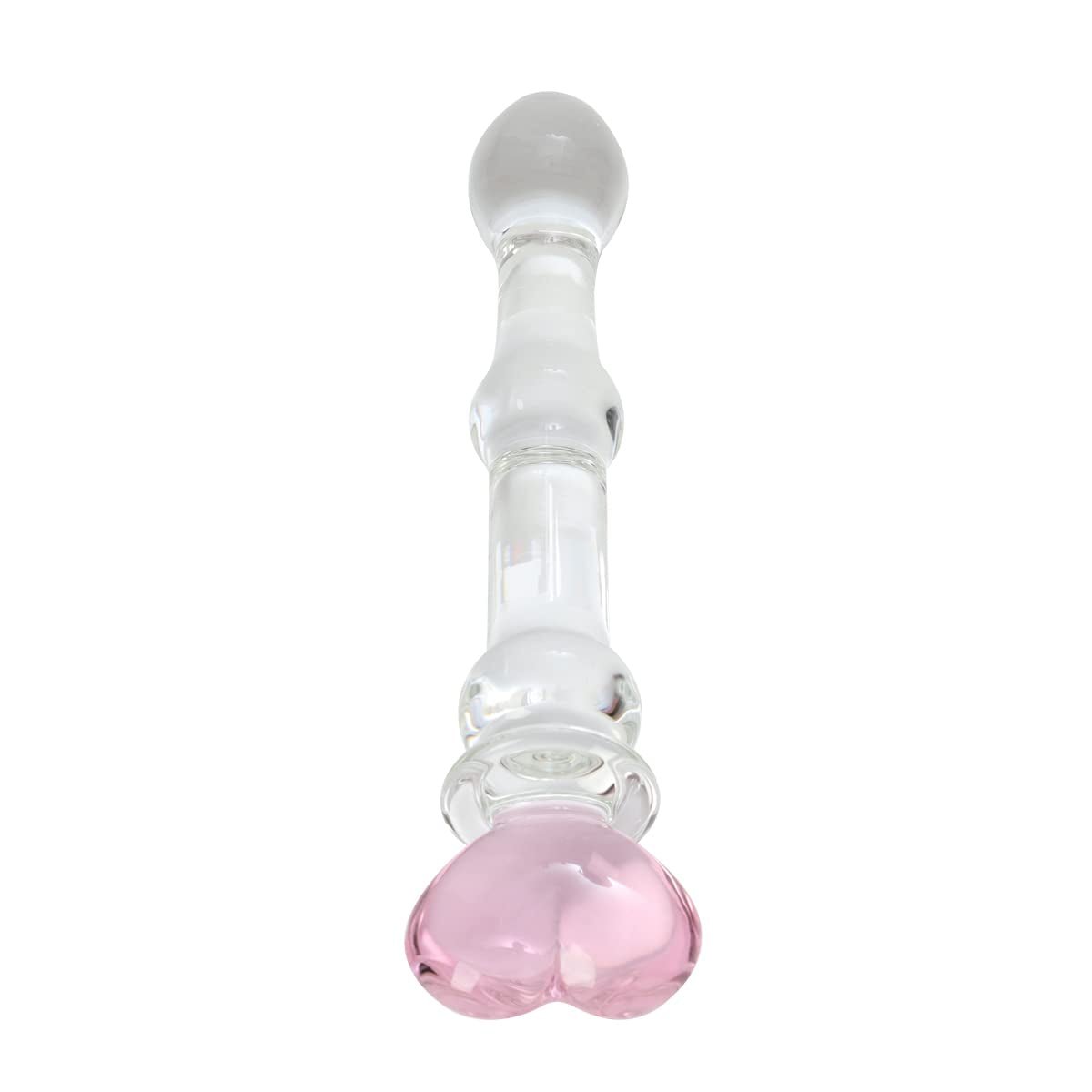HeartGlass Pink Heart Glass Dildo Wand - Vixen | Nova Network
