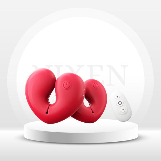 HeartPulse Nipple Vibrators with Remote - Vixen | Nova Network