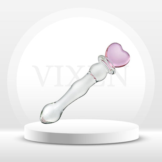 HeartRipple Glass Pleasure Wand - Vixen | Nova Network