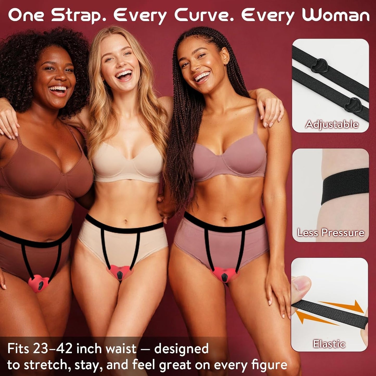 HeartRush Heart - Shaped Couples Wearable Clit Vibrator - Vixen | Nova Network
