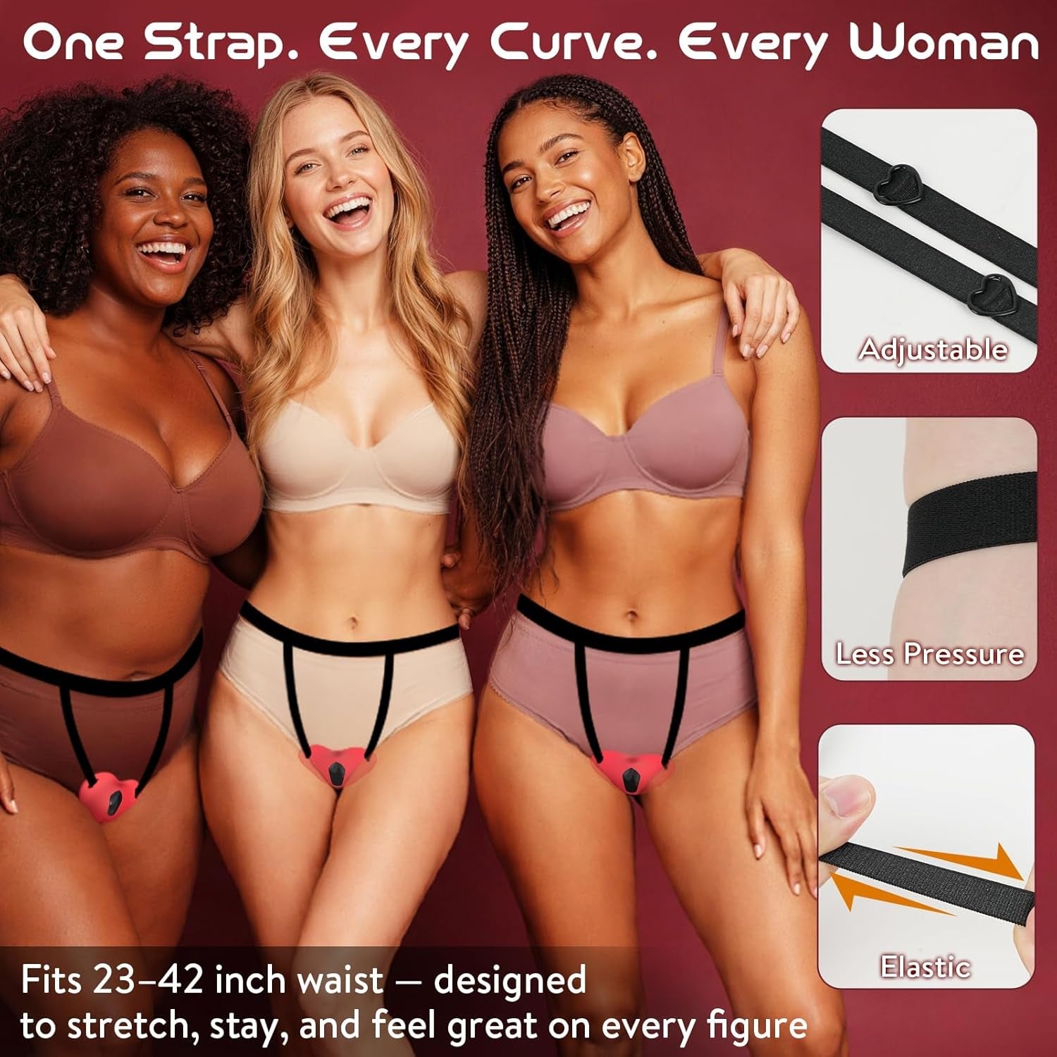 HeartRush Heart - Shaped Couples Wearable Clit Vibrator - Vixen | Nova Network