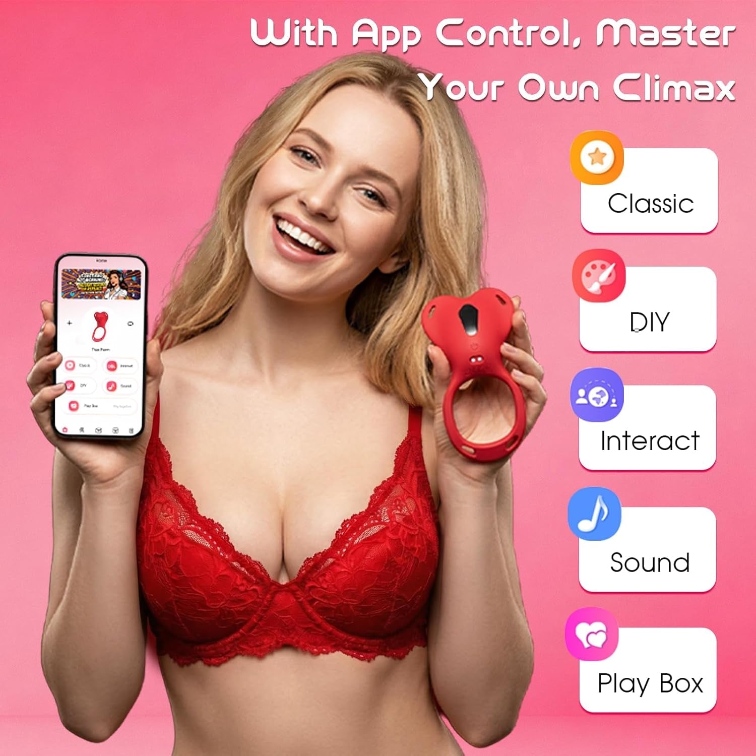 HeartRush Heart - Shaped Couples Wearable Clit Vibrator - Vixen | Nova Network