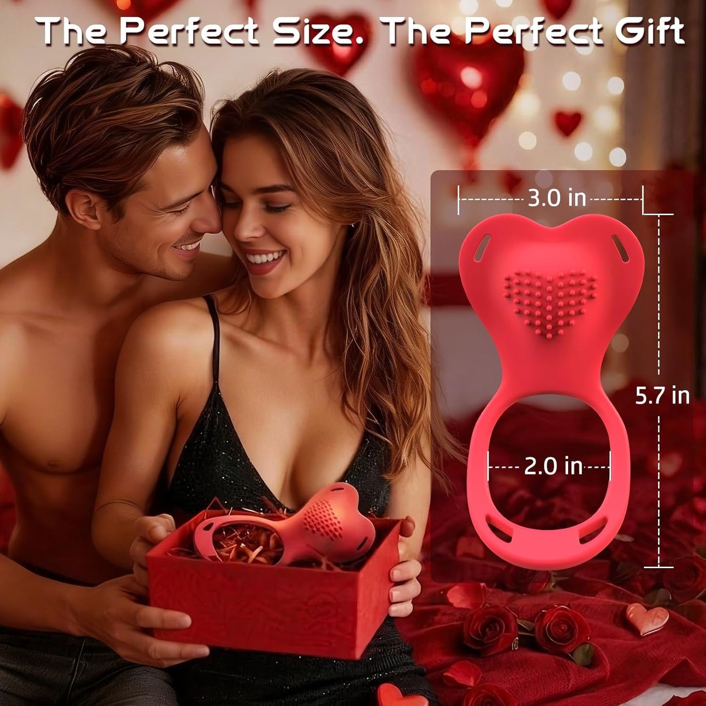 HeartRush Heart - Shaped Couples Wearable Clit Vibrator - Vixen | Nova Network