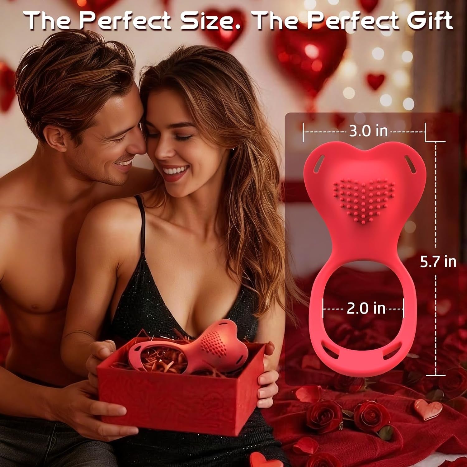 HeartRush Heart - Shaped Couples Wearable Clit Vibrator - Vixen | Nova Network