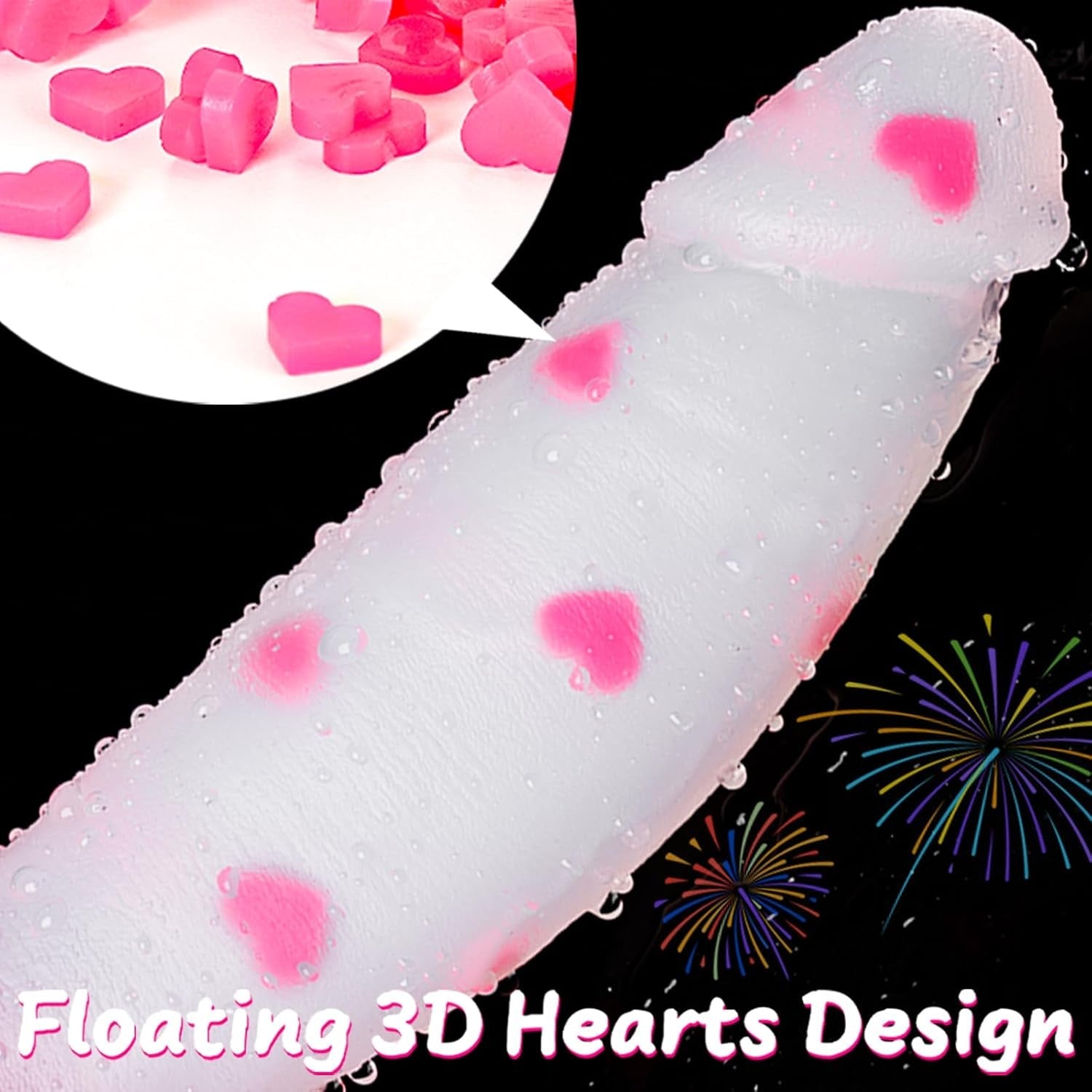 HeartThrob 8" Thick Clear Fantasy Heart Dildo - Vixen | Nova Network