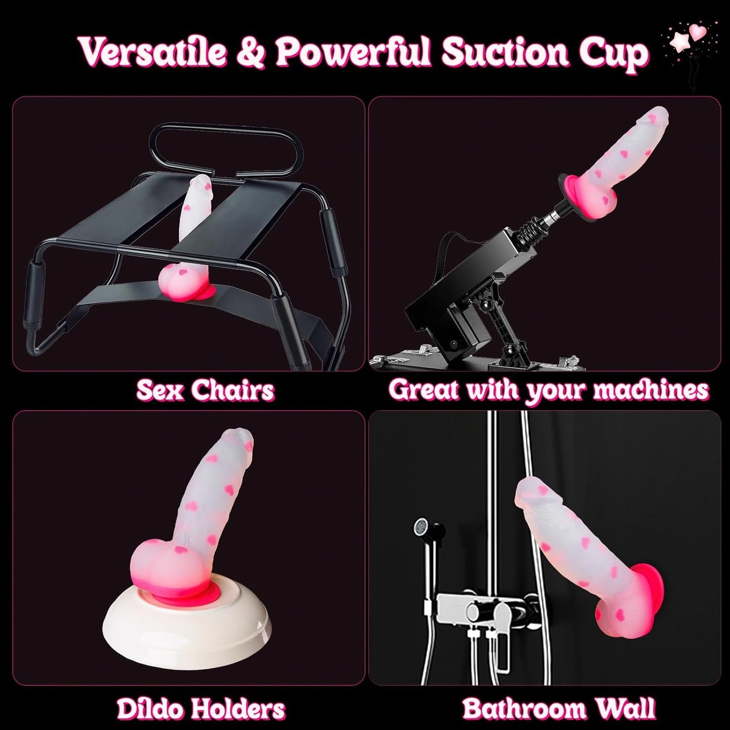 HeartThrob 8" Thick Clear Fantasy Heart Dildo - Vixen | Nova Network