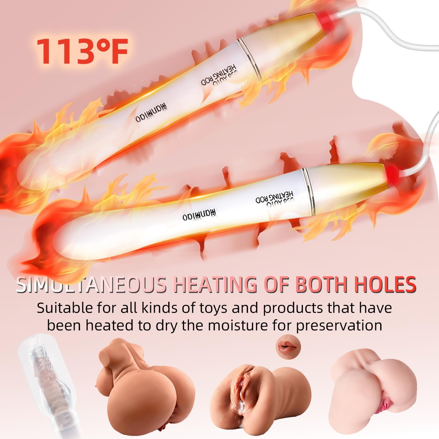 HeatFlex Duo – 2 - in - 1 USB Heating Rods for Masturbators - Vixen | Nova Network