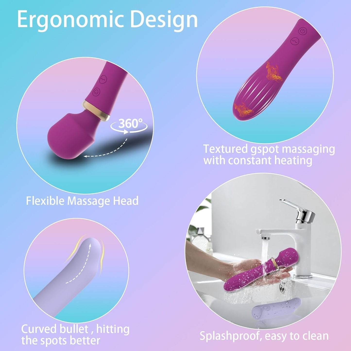 HeatMuse Heated Wand & Bullet Vibrator Set - Vixen | Nova Network