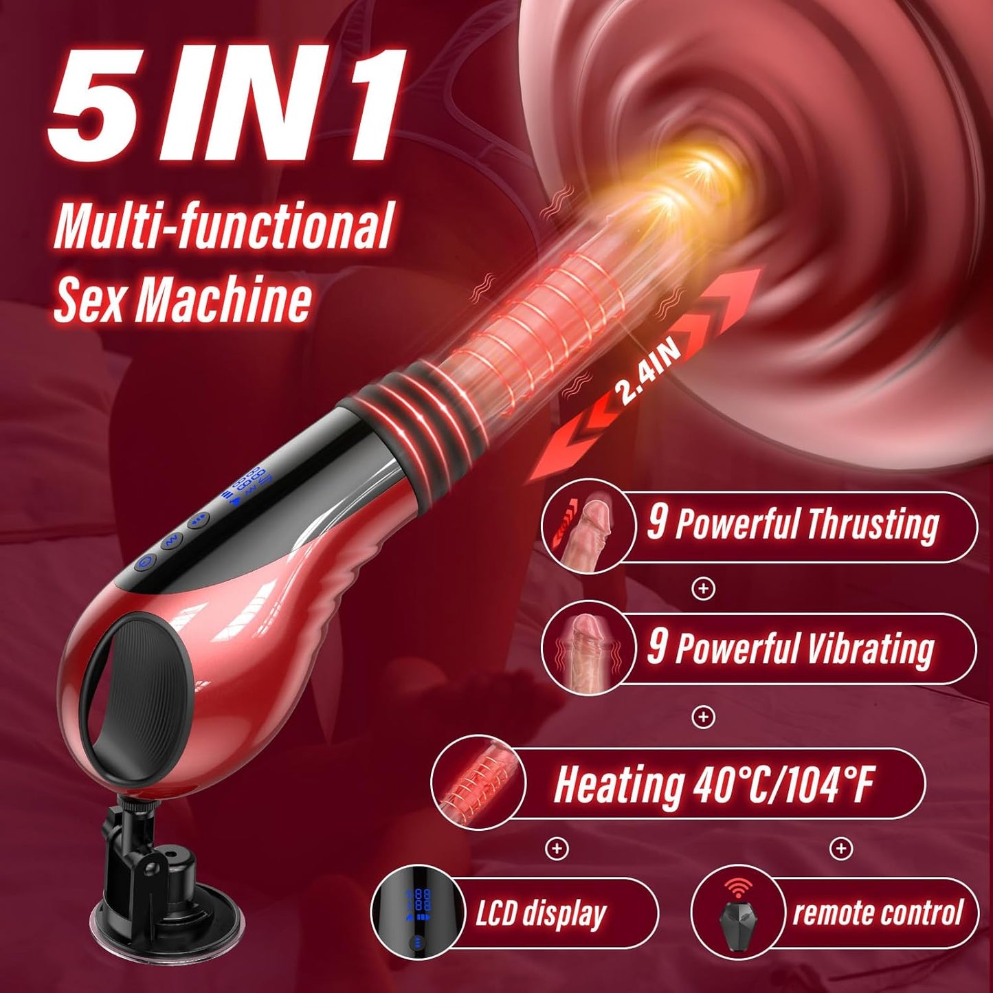 HeatRide Power Thrust Sex Machine - Vixen | Nova Network