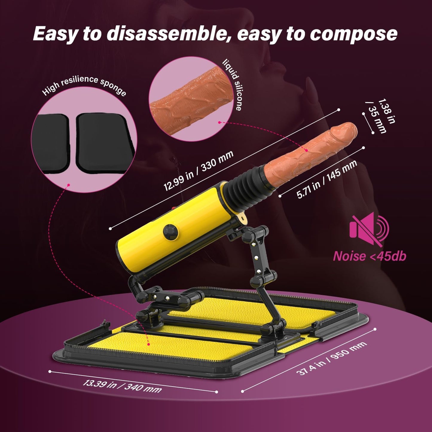 HeatRock 4 - in - 1 Sex Machine - Vixen | Nova Network