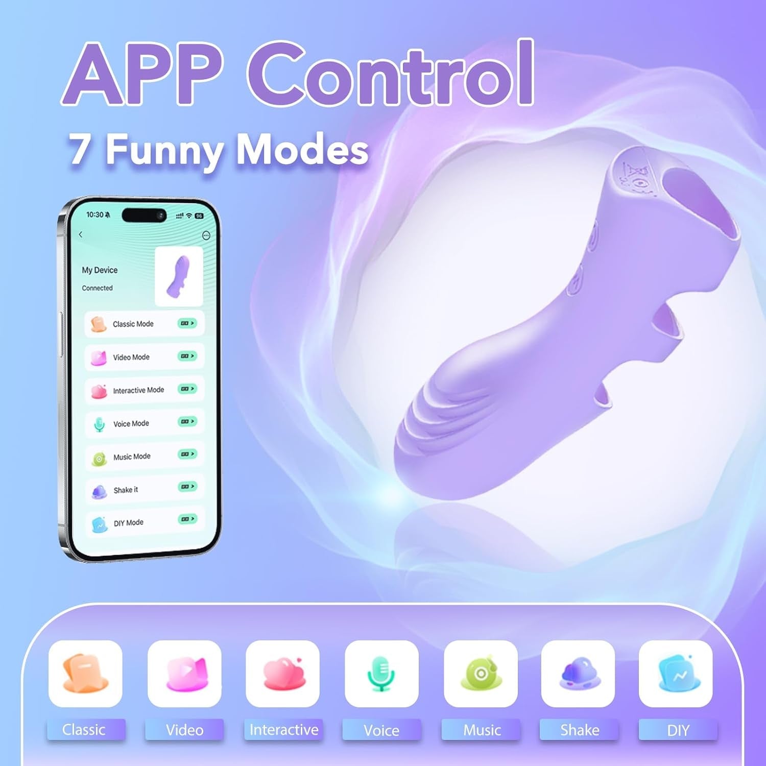 HeatTouch Heated Couples Finger Vibrator - Vixen | Nova Network