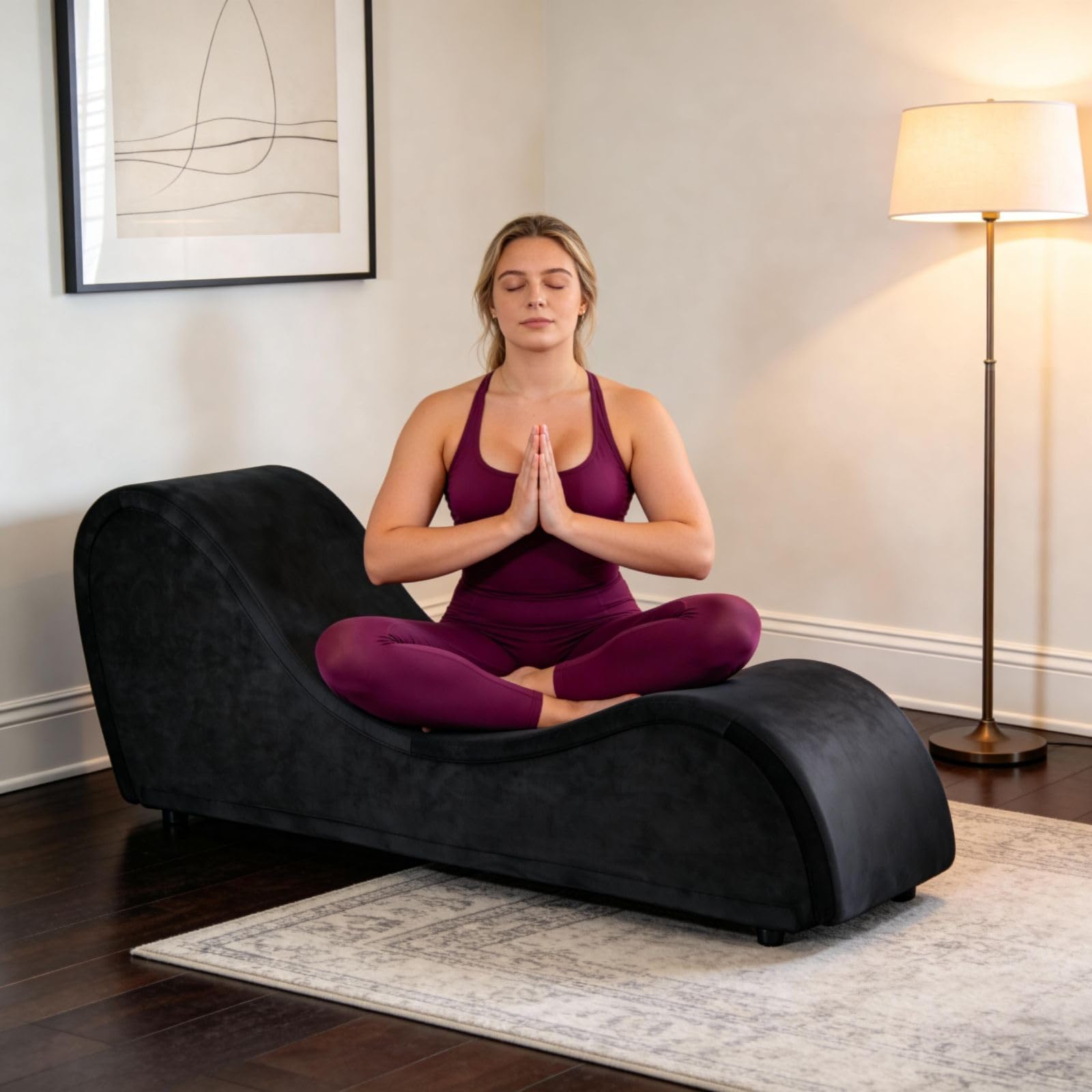 Heavy - Duty Black Premium Intimacy Chaise - Vixen | Nova Network