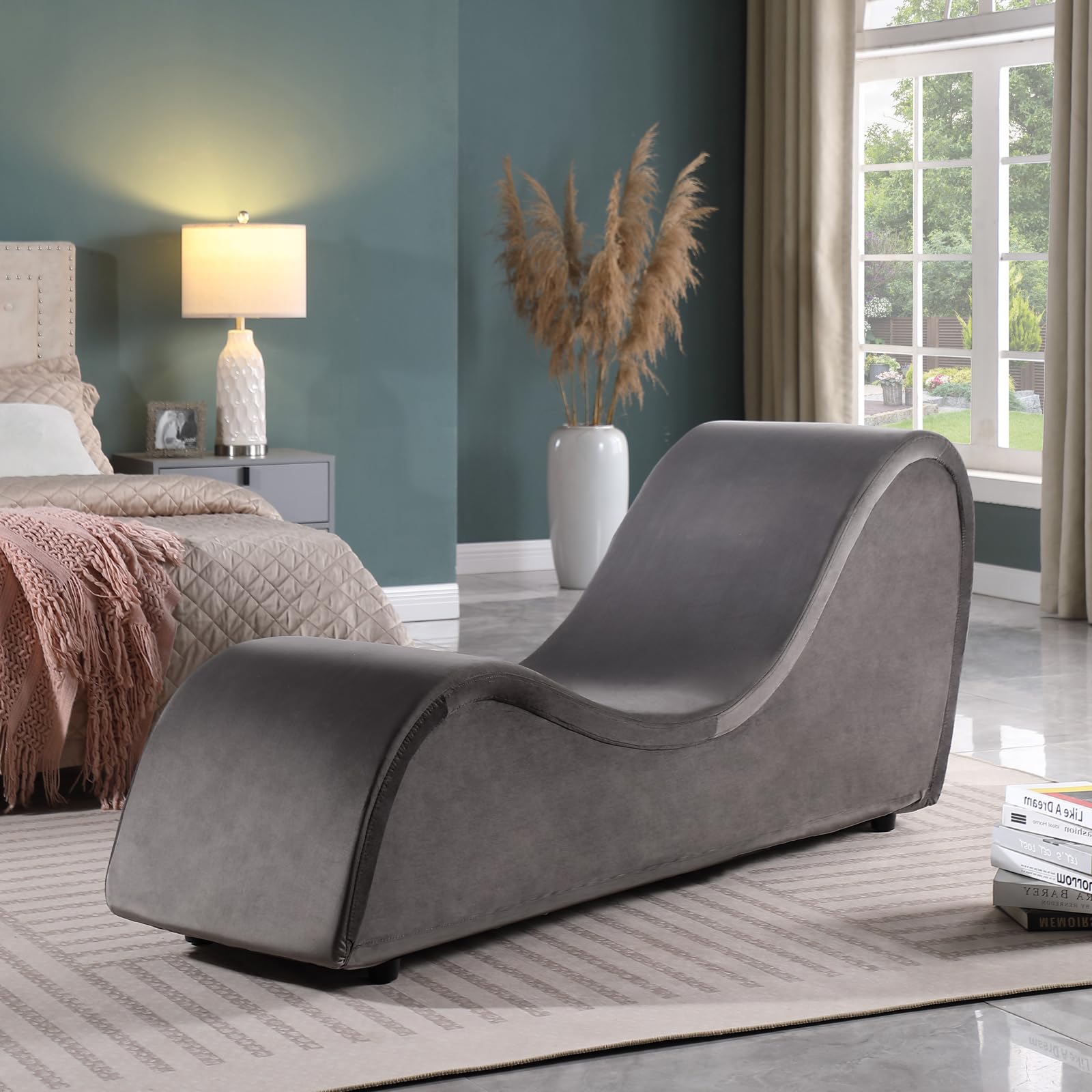Heavy - Duty Gray Luxury Intimacy Chaise - Vixen | Nova Network