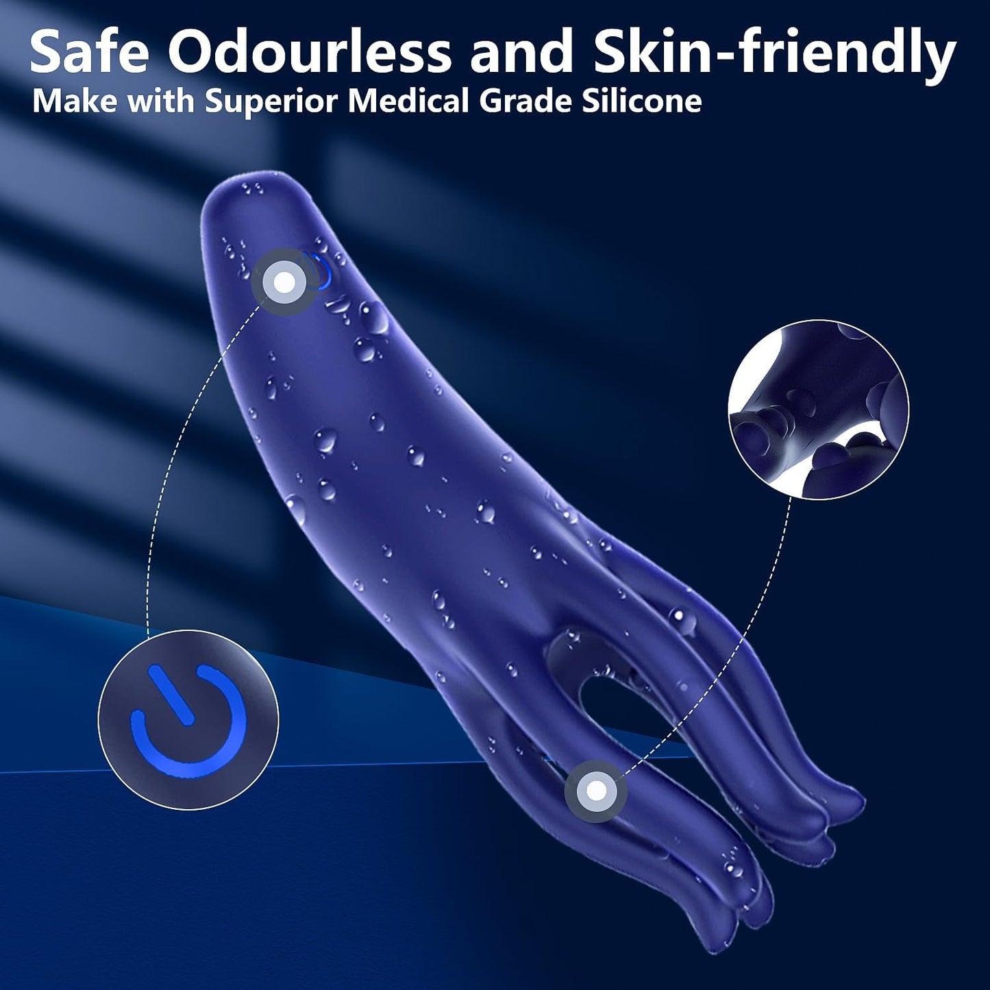 HexaGrip Male 360° Tentacle Vibrator Trainer - Vixen | Nova Network