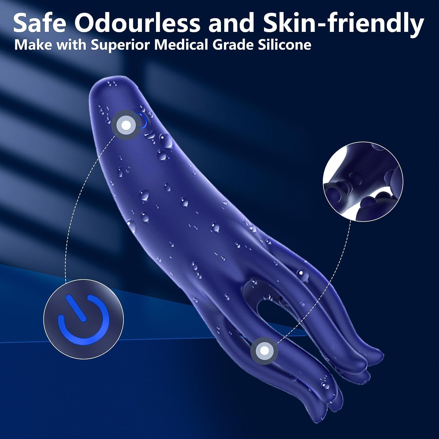 HexaGrip Male 360° Tentacle Vibrator Trainer - Vixen | Nova Network