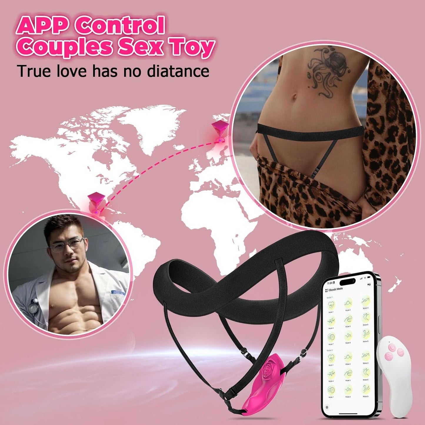 HiddenPetal Wearable Panty Vibrator Rose 10 Modes - Vixen | Nova Network
