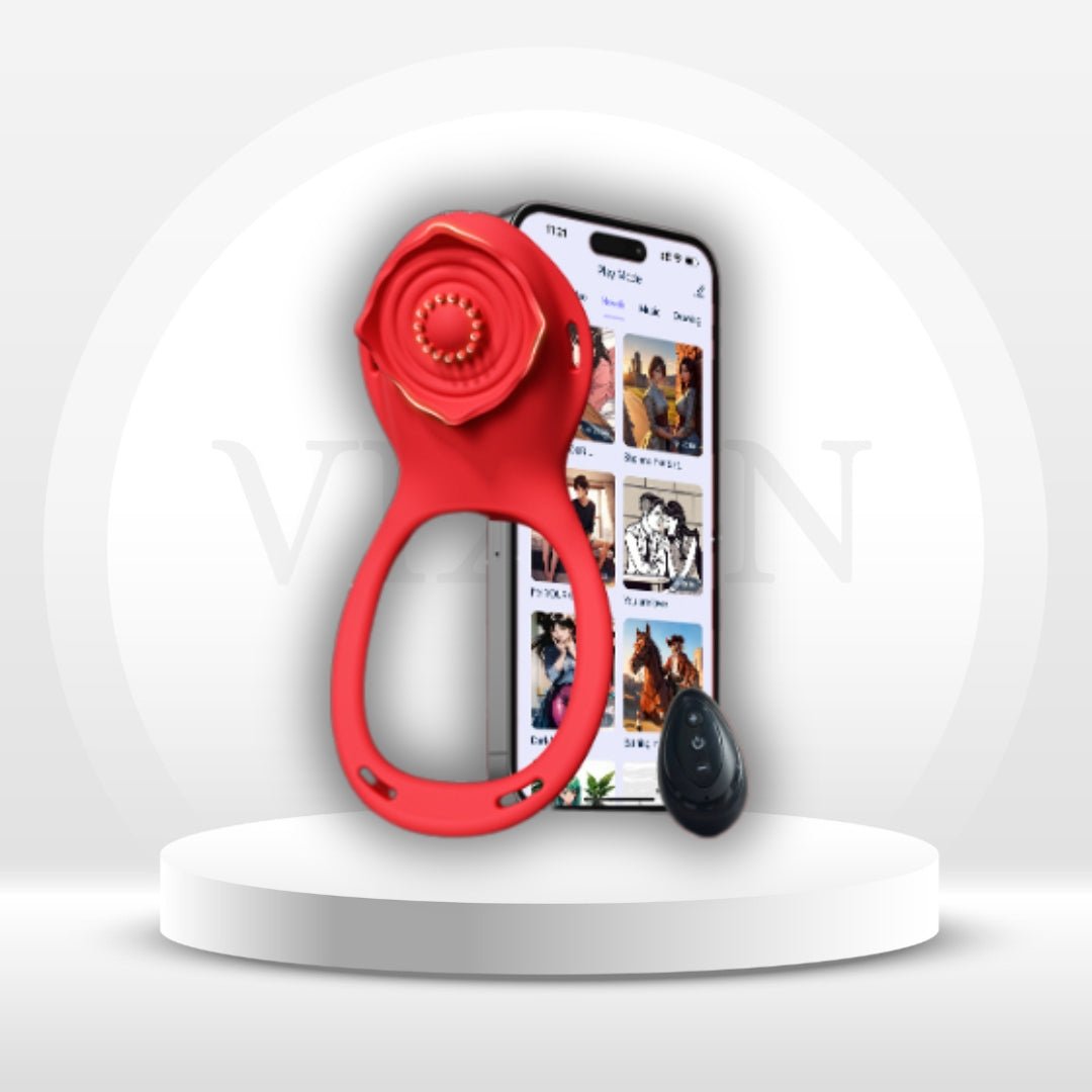 His & Hers 2-in-1 Panty Vibrator & Cock Ring – App Remote, 10 Modes - Vixen Adult Playroom