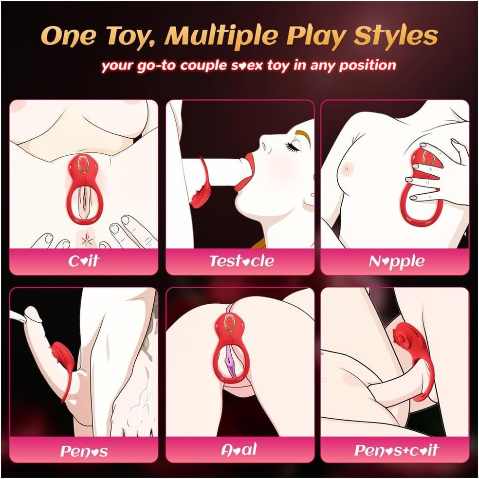 His & Hers 2-in-1 Panty Vibrator & Cock Ring – App Remote, 10 Modes - Vixen Adult Playroom