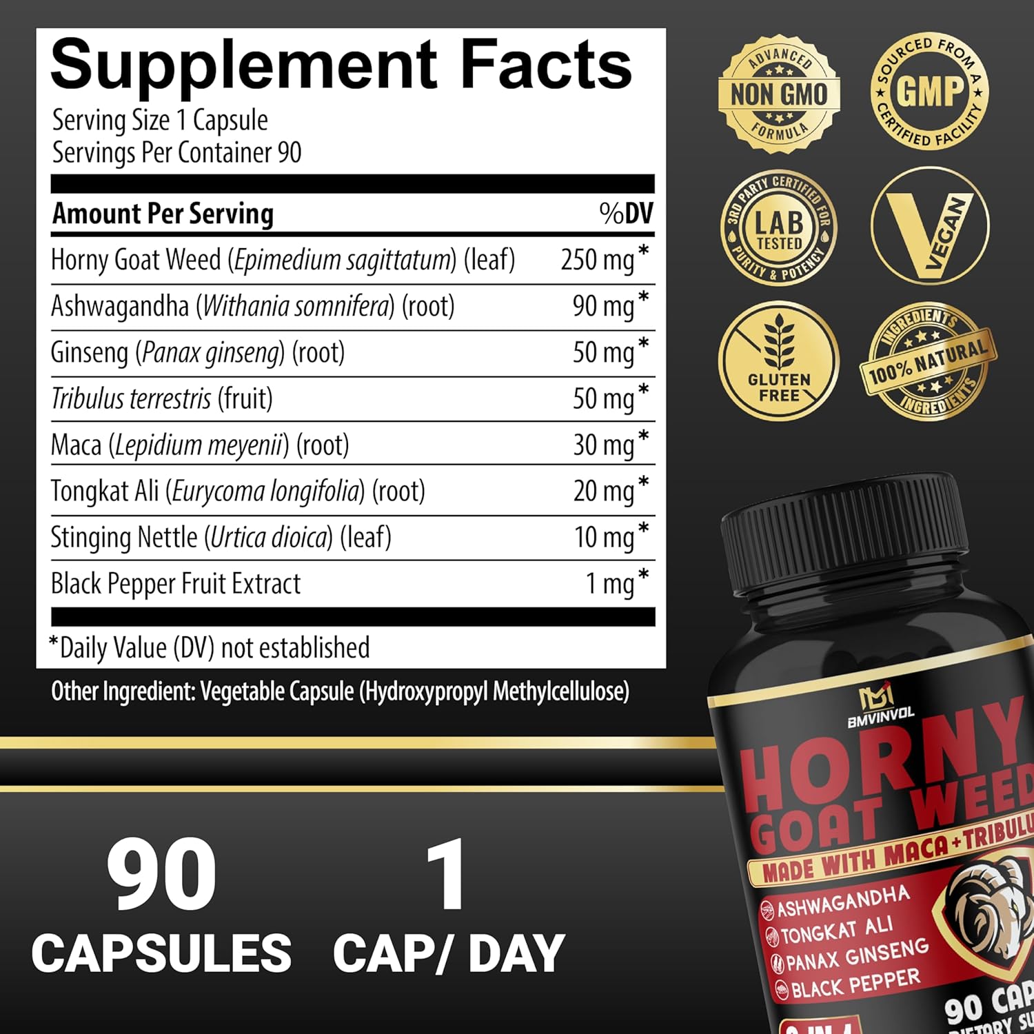 Horny Goat Weed Capsules – Libido & Energy Support for Men - Vixen | Nova Network