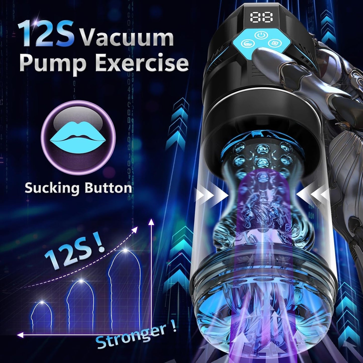 HydroSync AI Video Sync Vacuum Male Stroker - Vixen | Nova Network