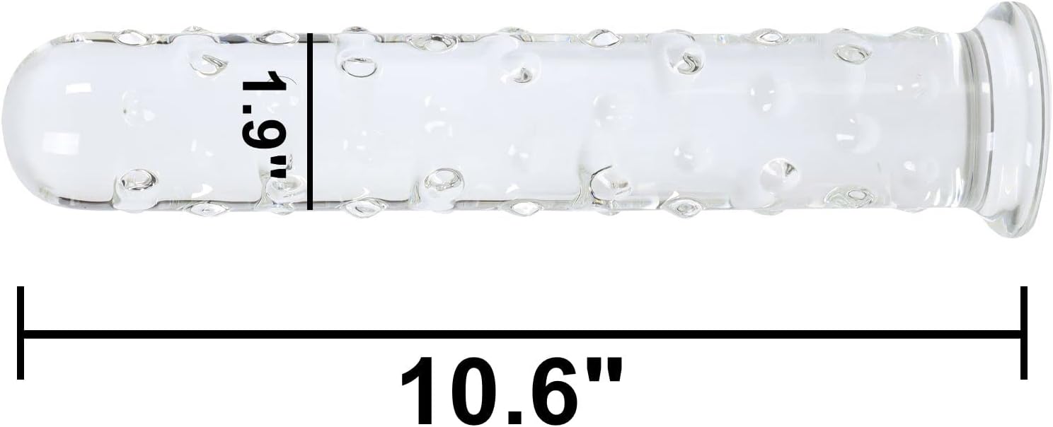IceFire Textured Glass Dildo Wand - Vixen | Nova Network