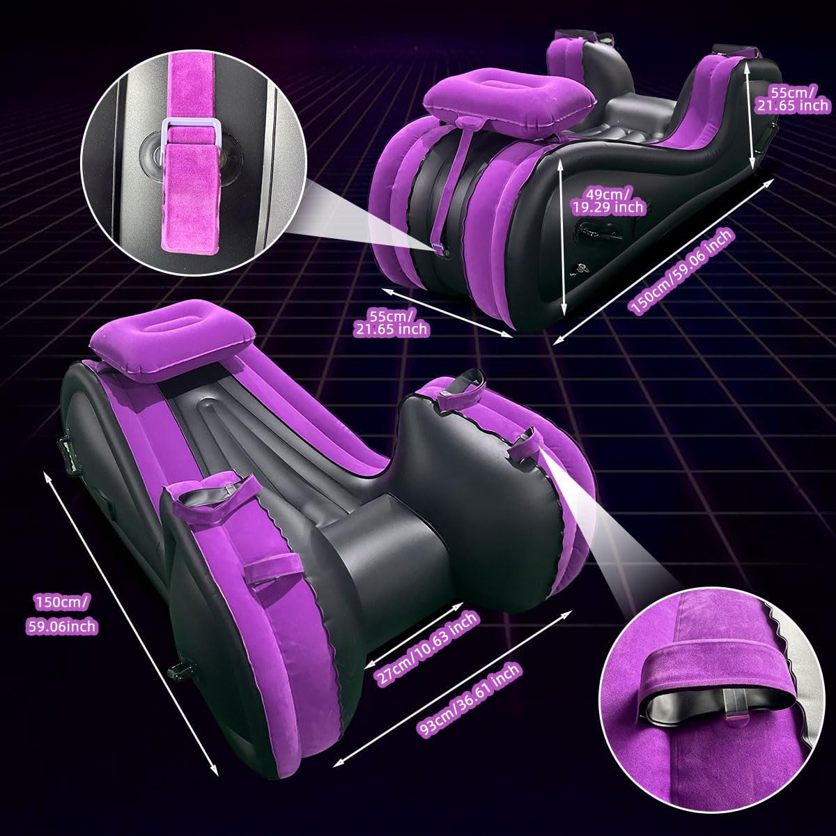 IgniteLuxe Premium BDSM Sex Sofa - Vixen | Nova Network