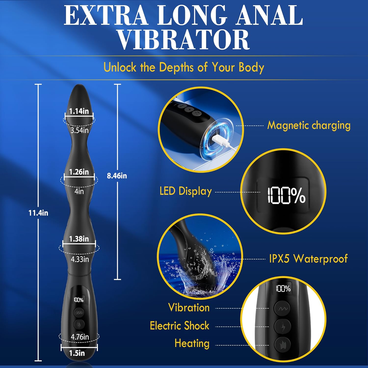 InfernoKnot Prostate Plug – Vibe, Shock & Heat - Vixen | Nova Network