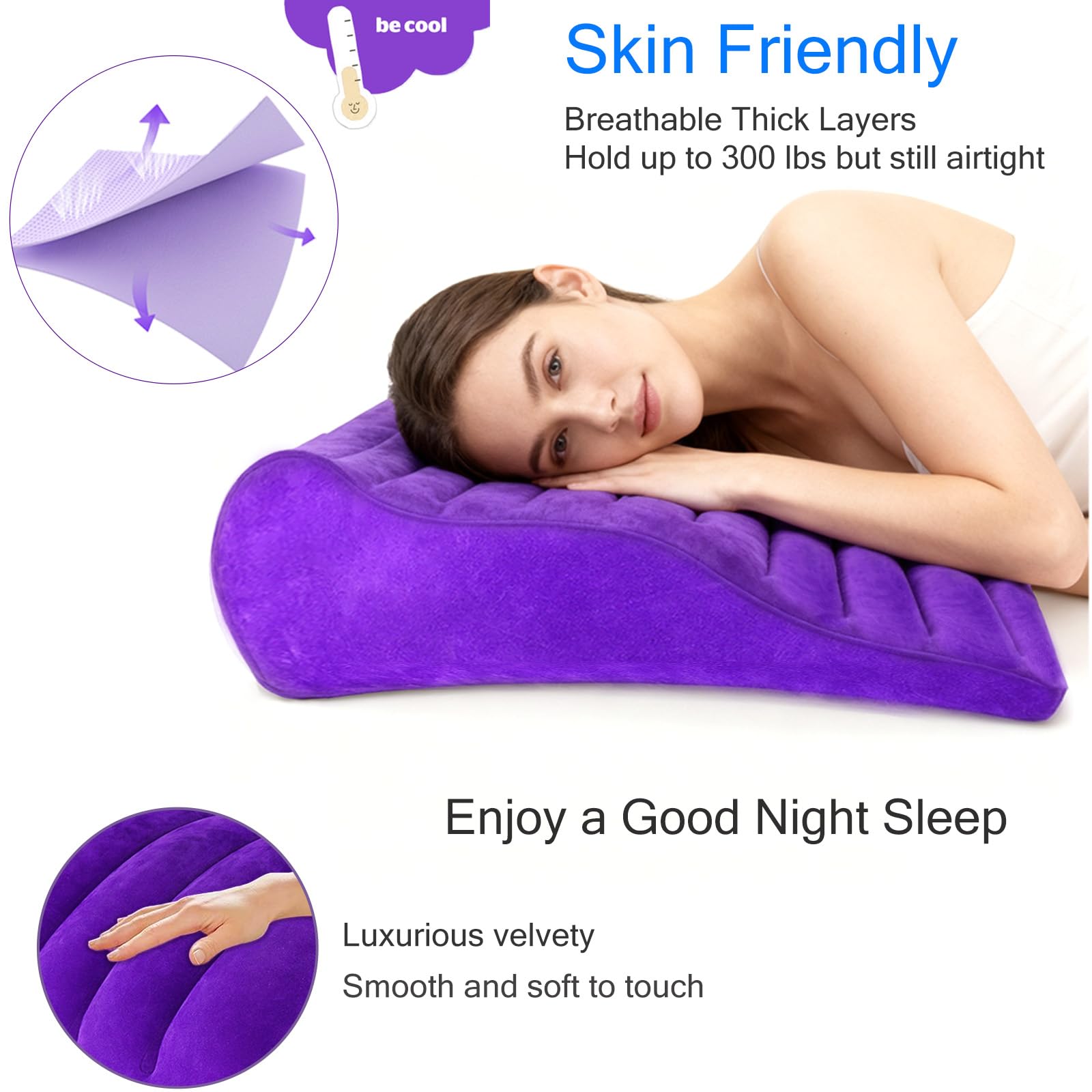 Inflatable Couples Intimate Position Travel Pillow - Vixen | Nova Network