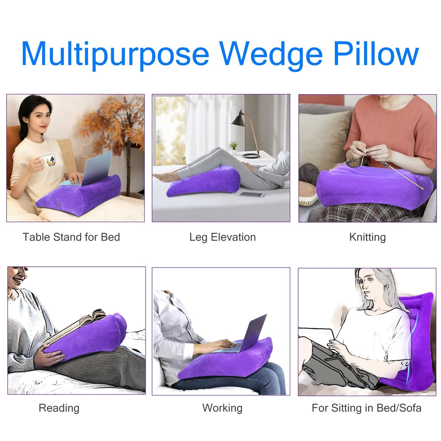 Inflatable Couples Intimate Position Travel Pillow - Vixen | Nova Network