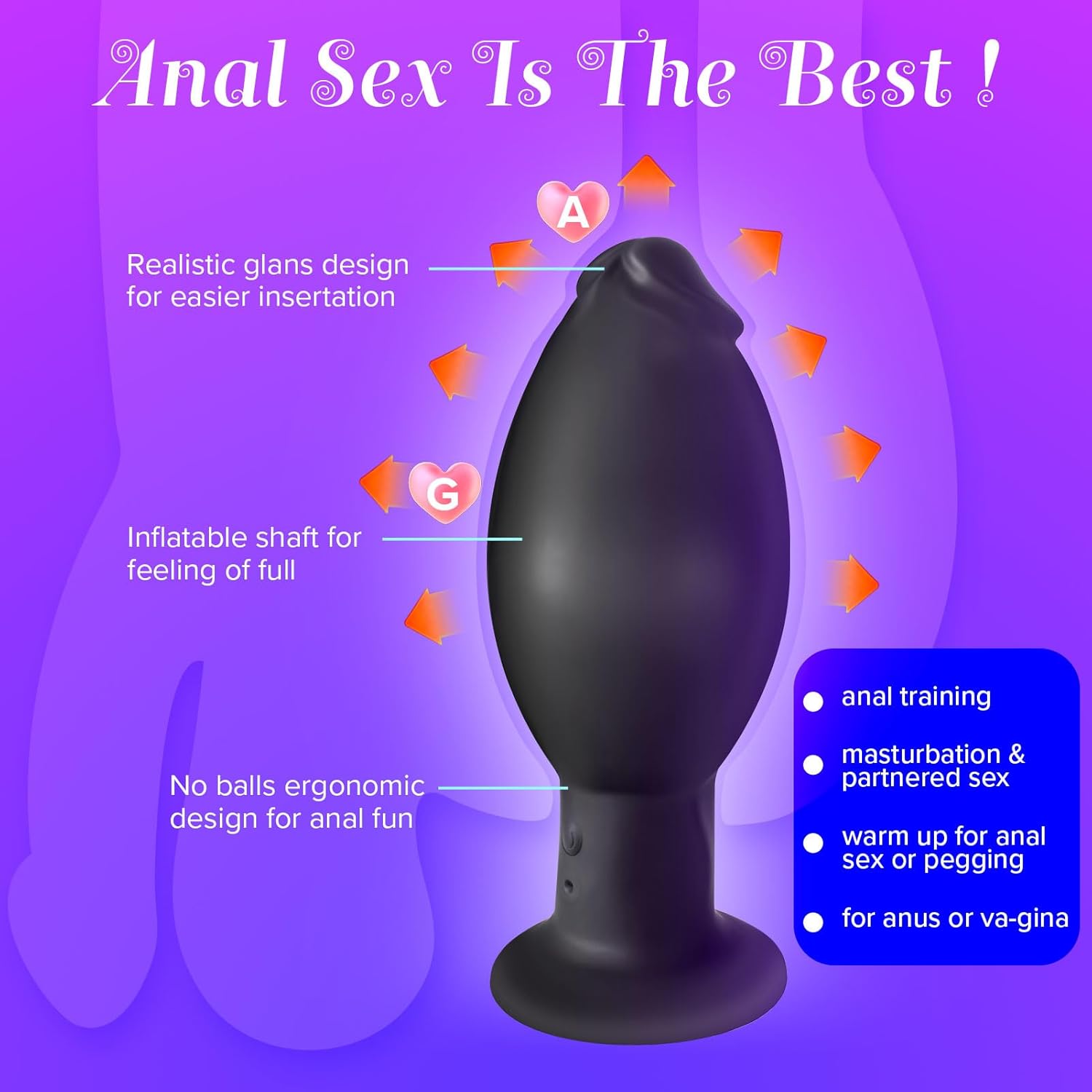 Prostate Vibrator - Inflatable Dildo with 10 Vibration Modes Vixen | Nova Network Prostate Vibrator - Inflatable Dildo with 10 Vibration Modes Vixen | Nova Network