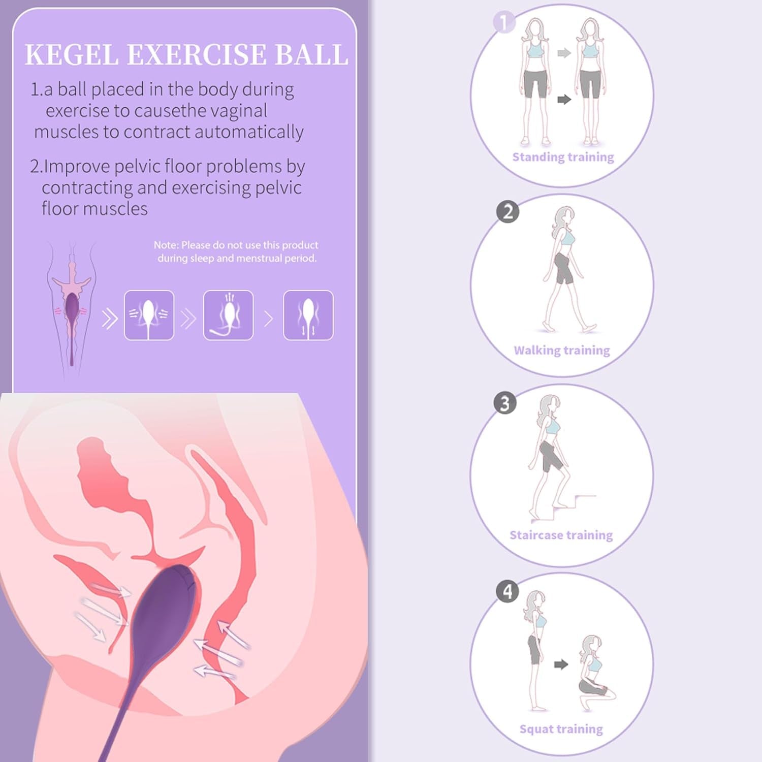 InnerStrength Core Kegel Exerciser Set - 5Pcs - Vixen Adult Playroom