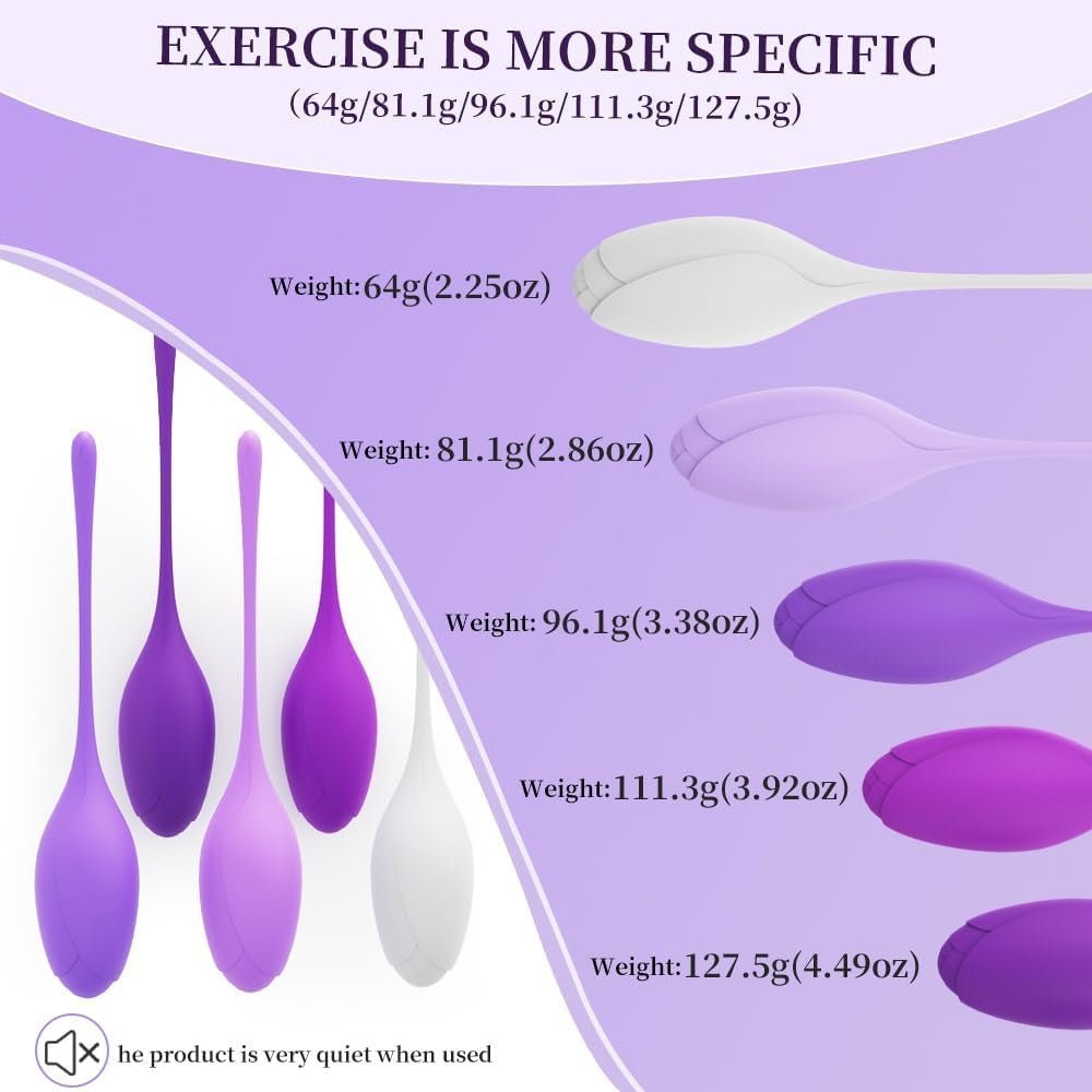 InnerStrength Core Kegel Exerciser Set - 5Pcs - Vixen Adult Playroom