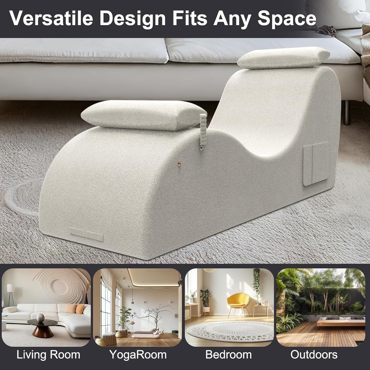 IvoryArc Light Beige Sex Chaise Lounge Chair - Vixen | Nova Network