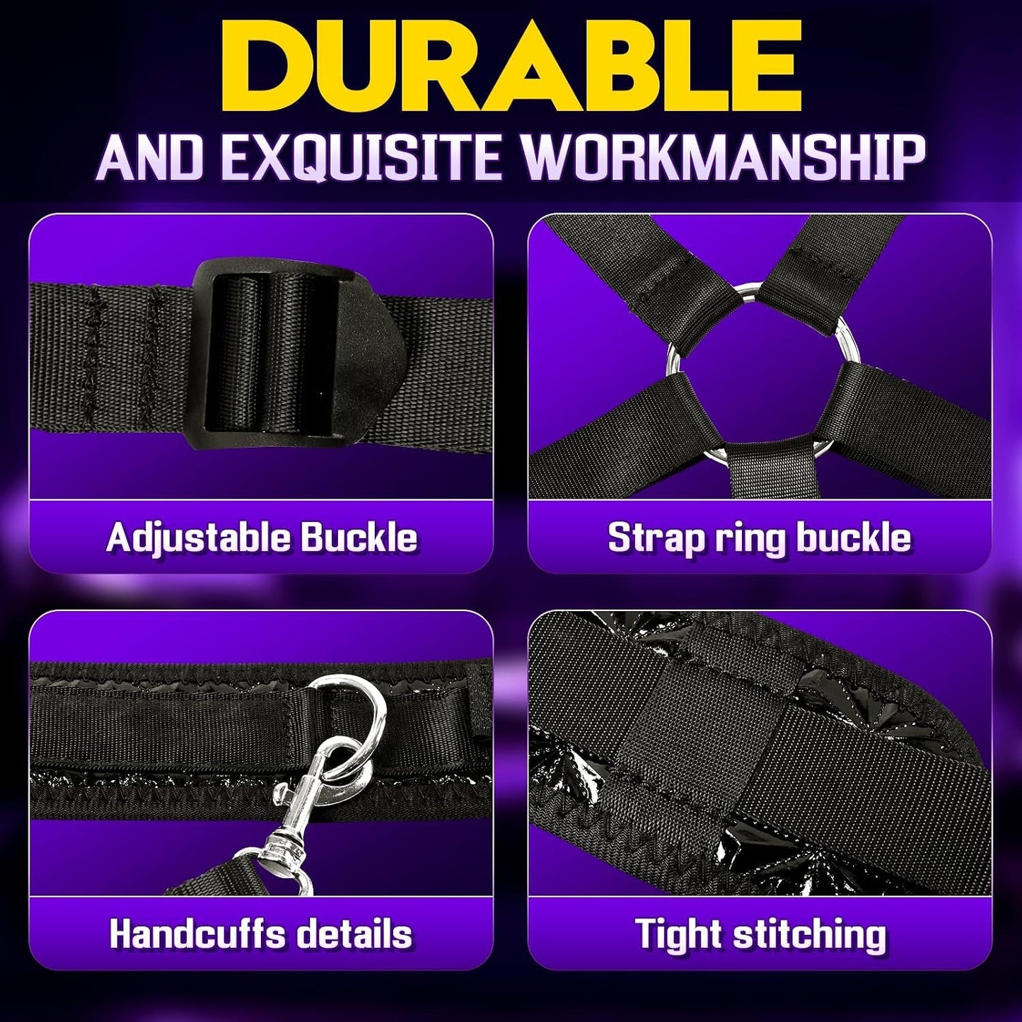 IvyBind Neck-to-Ankle BDSM Strap Kit for Couples - Vixen Adult Playroom