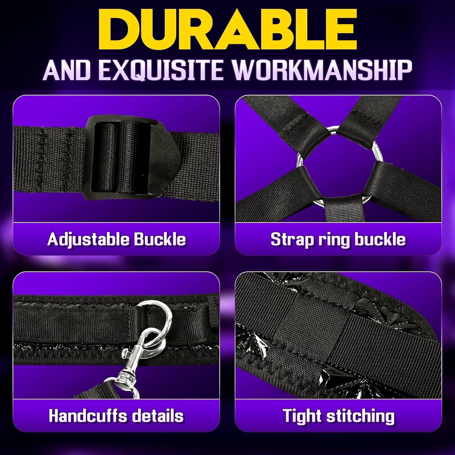 IvyBind Neck-to-Ankle BDSM Strap Kit for Couples - Vixen Adult Playroom