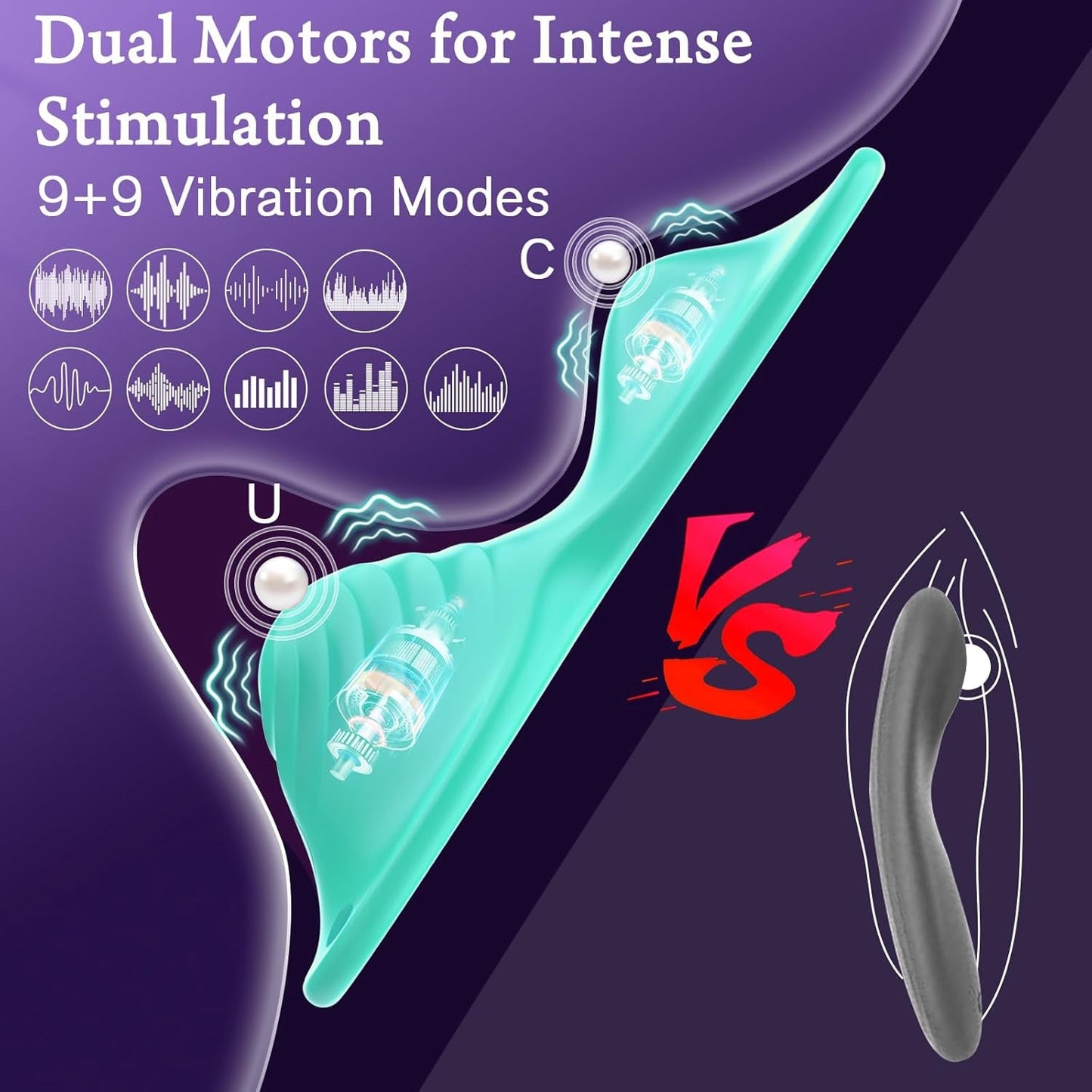 JadeFlutter App Controlled Butterfly Ride - On Vibrator - Vixen | Nova Network