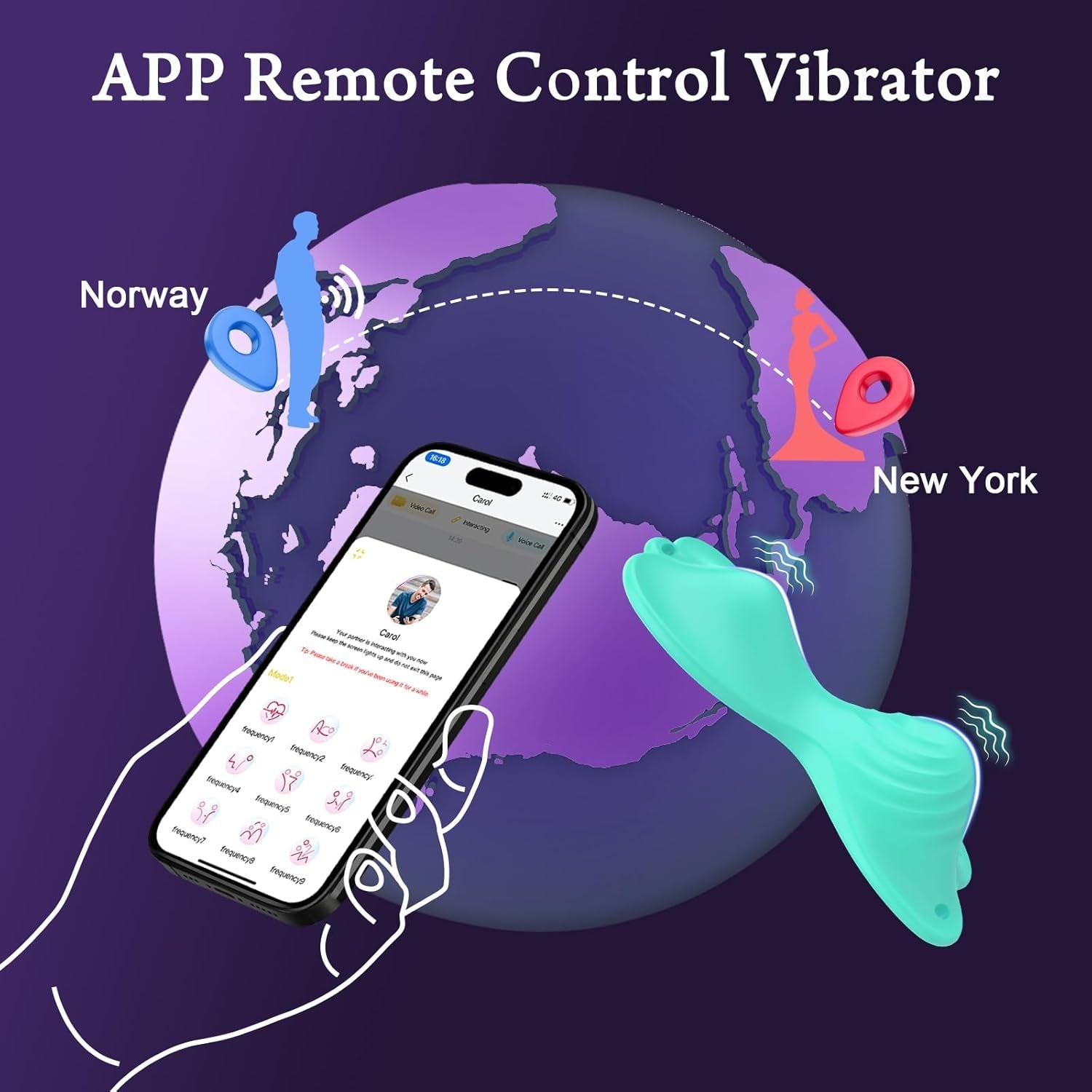 JadeFlutter App Controlled Butterfly Ride - On Vibrator - Vixen | Nova Network