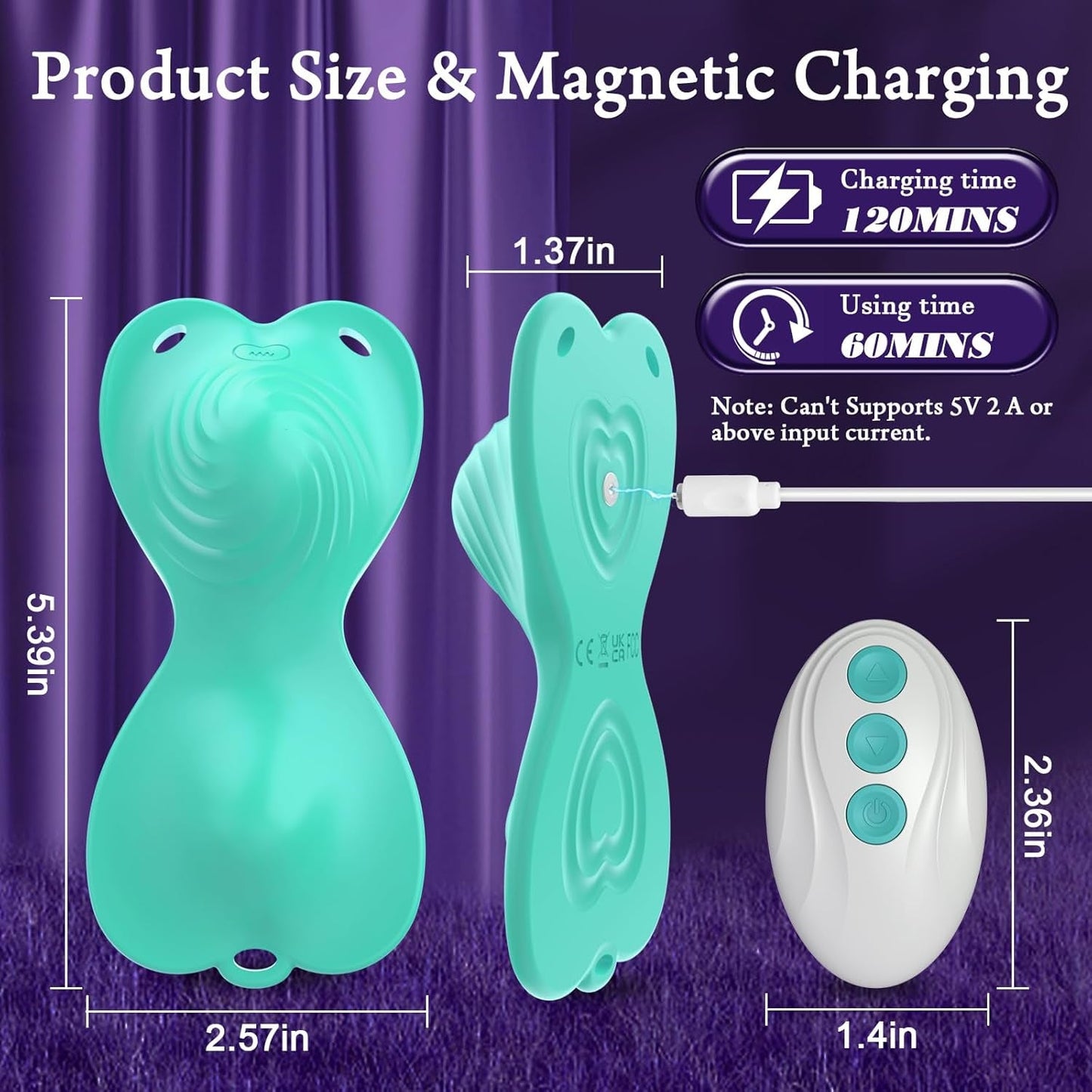 JadeFlutter App Controlled Butterfly Ride - On Vibrator - Vixen | Nova Network