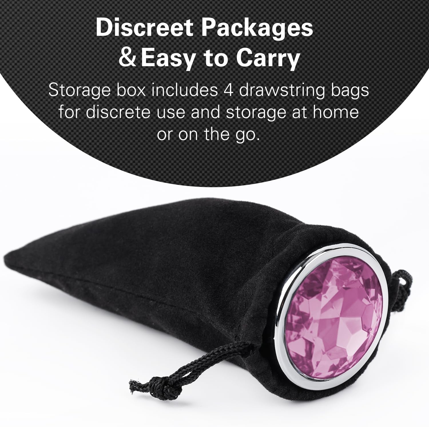 JewelRise 4-Piece Steel Pink Jewel Butt Plug Training Kit - Vixen | Nova Network