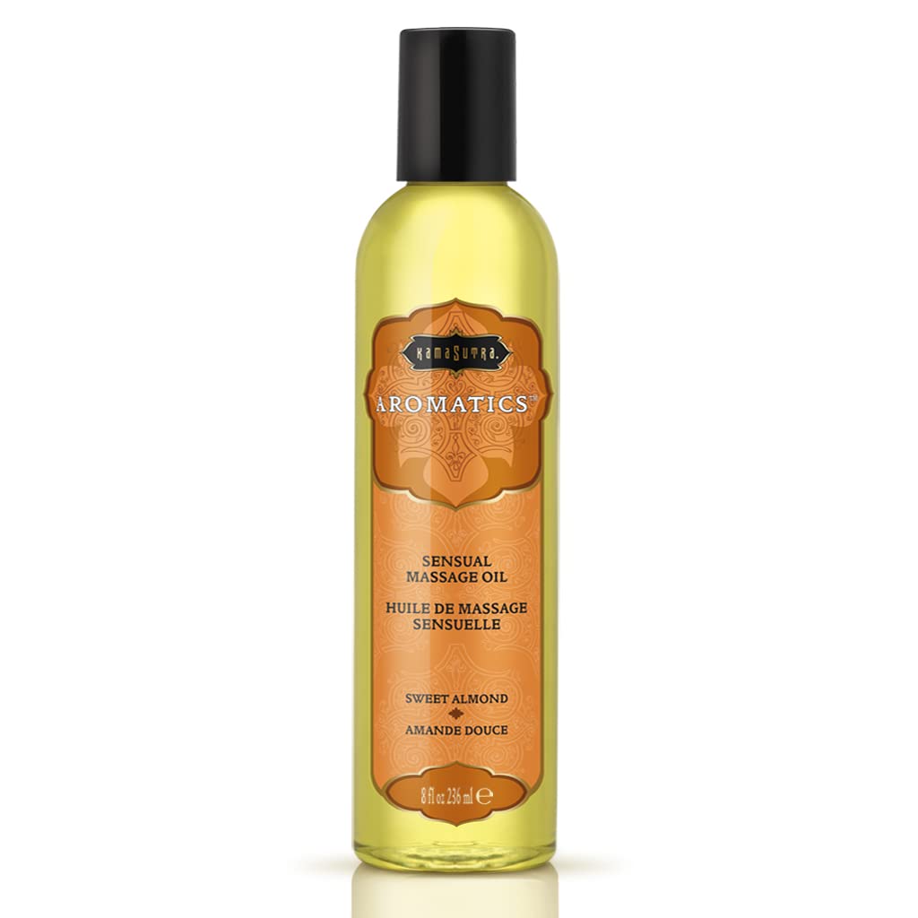 KAMA SUTRA Aromatics Massage Oil Sweet Almond – 8oz - Rich Blend of Oils - Sore Joint & Muscle Massage Oil for Body - Natural Therapy Oil - Warming, Sensual Massage for Couples, Women, and Men - Vixen | Nova Network