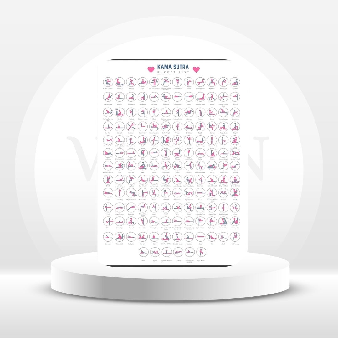 Kamasutra Scratch Off Bucket List Sex Positions Game - Vixen | Nova Network