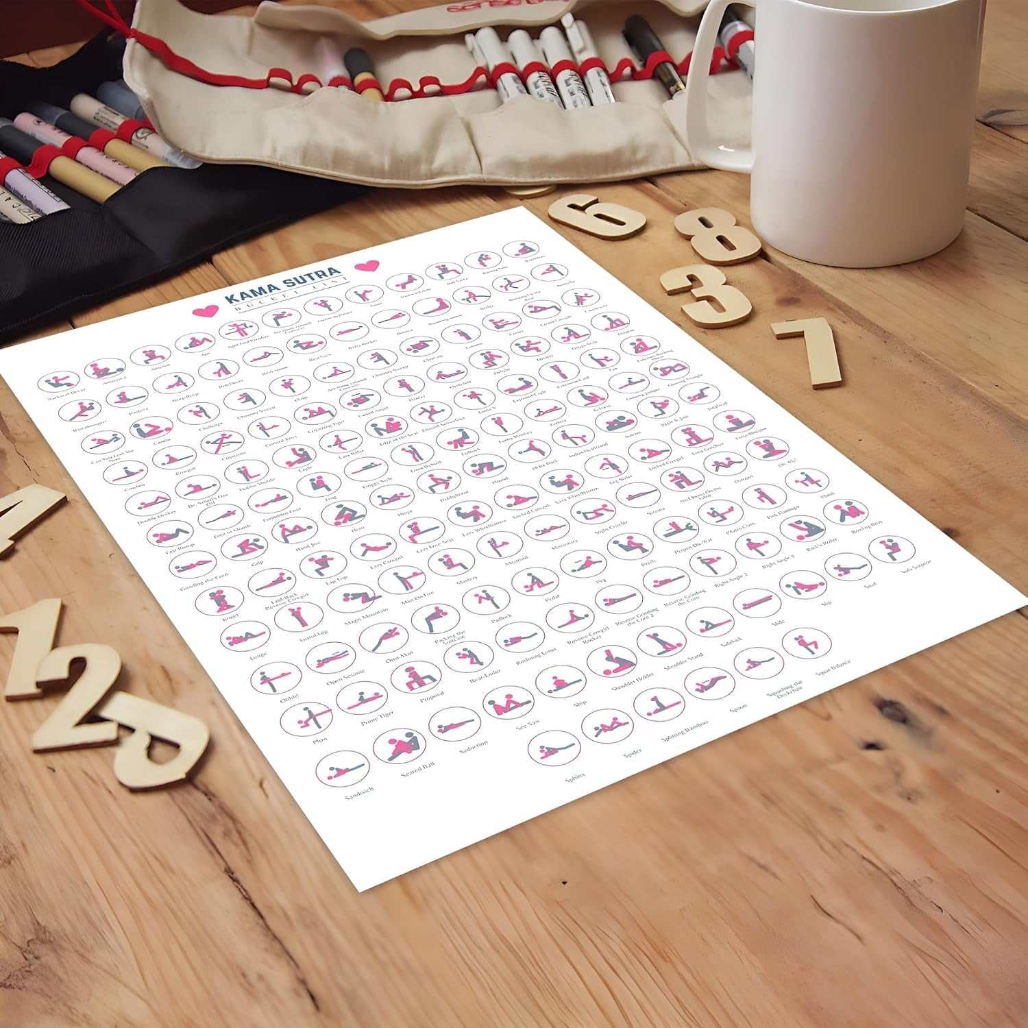 Kamasutra Scratch Off Bucket List Sex Positions Game - Vixen | Nova Network