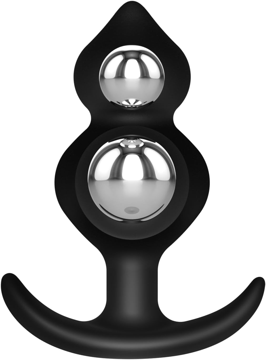 KineticCore Weighted Silicone Butt Plug – Dual Rolling Balls, T-Base - Vixen Adult Playroom